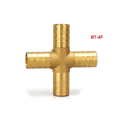 GUYTRM Fittings Connector Kupfer Pagode Luft Kraftstoff Wasser Rohr Messing Barb Fitting Stacheldraht Joint Koppler Adapter for 6mm 8 10 12 lingli(4 way,OD 6 MM) von Aqxyxsw