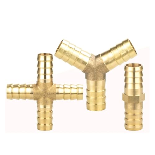 GUYTRM Fittings Connector Kupfer Pagode Luft Kraftstoff Wasser Rohr Messing Barb Rohr Fitting Barbed Koppler Adapter 4mm 5 6 8 10 12 lingli(T-3-way,OD 10 MM) von Aqxyxsw