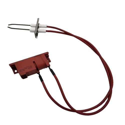 GUYTRM Gas-Propan-Trockner, 220 V, Doppelzündungskomponente, europäisches Impulszünder-Kit, Zündkerzen-Elektroden-Zündgerätteile, 240 mm Draht lingli von Aqxyxsw