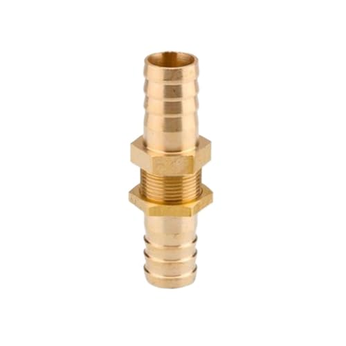 GUYTRM Kupferrohr Schlauch Barb Schott Messing Stacheldraht Rohr Rohr Fitting Koppler Stecker Adapter Durchgangsplatte Clamp Barb lingli(8mm) von Aqxyxsw