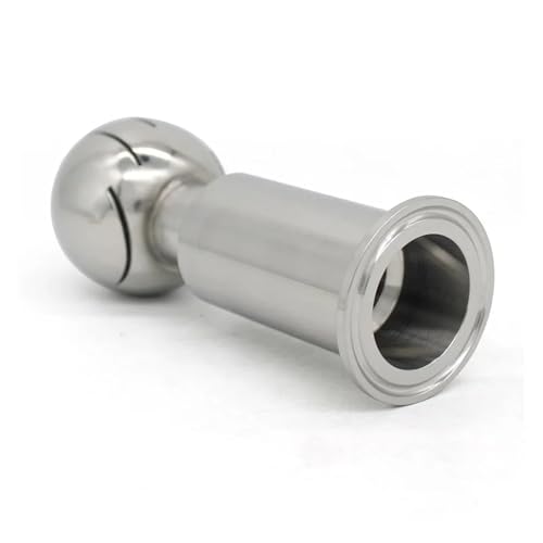 GUYTRM Rotationsreinigungskugelkopf aus Edelstahl SS304/SS316L, 1"1,5"2" Sanitärkragen mit drei Clips, 50,5 mm64 mm, for die CIP-Tankreinigung lingli(57mm x Ferrule77.5,SS316L) von Aqxyxsw