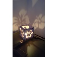 Holz Tee Licht Box Hibiskus/Ibisco, Portacandele in Legno - Personalizzabile von ArTekHome