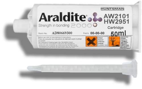 Araldite AW 2101 / HW 2951 | 50 ml Doppelkartusche mit ZMS | Araldite | Huntsman | Zwei Komponenten Kleber 2K Klebstoff | Klebstoffkartusche | Epoxid Kleber Epoxid Klebstoff Epoxid Harz Araldite AW 2101 / HW 2951 | 50 ml Doppelkartusche mit ZMS | Araldite | Huntsman | Zwei Komponenten Kleber 2K Klebstoff | Klebstoffkartusche | Epoxid Kleber Epoxid Klebstoff Epoxid Harz von Araldite