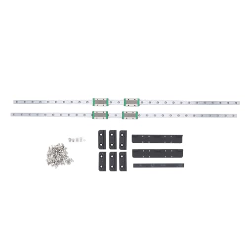 2PCSY AXES Linear Guides Rail Kit, Hoher Kohlenstoffstahlmodulardesign Niedriger Reibung mit Schieberegleitern für Neptun 3 Maximum Neptun 4 Maximum von Aramox
