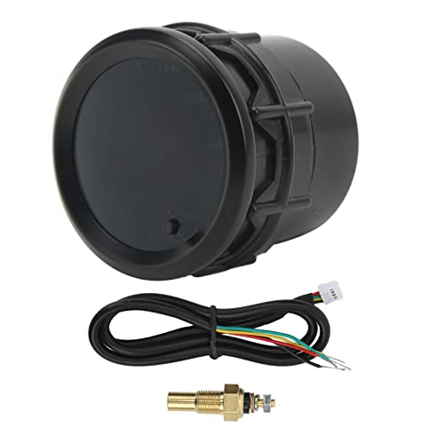 52 Mm Öltemperaturanzeige 52 Mm Öltemperaturanzeige Thermometer mit Sensor 40 ° C Bis 140 ° C Bereich 7-farbige LED-Hintergrundbeleuchtung für Auto-Motorrad von Aramox