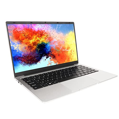 Aramox 1080P IPS-Notebook, 6 GB RAM 512 GB SSD 14-Zoll-Notebook 6000-mAh-Akku Quad-Core-Stereolautsprecher J4105-Prozessor 100-240-V-Speicherkartensteckplatz für Unternehmen (6+512G EU-Stecker) von Aramox