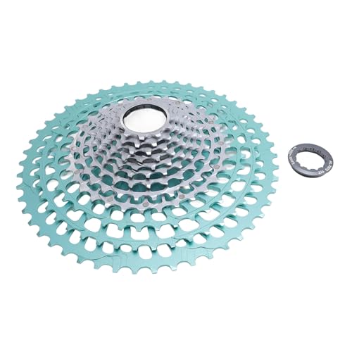 Aramox 12 -Geschwindigkeit Low Rauschen Hohl Design Mountainbike Kassette Kettenrad für DEOREM6100 SLXM7100 XTM8100, Aluminiumlegierung Leichte Kassette für Elektrofahrrad (Silver) von Aramox