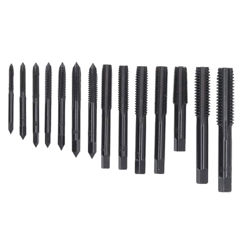 Aramox 14pcs Lagerstahl -Gewinde -Wasserhahn Set Nitridierte Schwarze Gerade Flötenschraubenhähne für CNC Drehungen VERSATILE ALUMINUM Gewinde Werkzeug Aramox 14pcs Lagerstahl -Gewinde -Wasserhahn Set Nitridierte Schwarze Gerade Flötenschraubenhähne für CNC Drehungen VERSATILE ALUMINUM Gewinde Werkzeug von Aramox