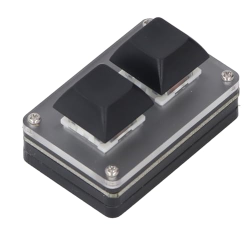 Aramox 2 Key Mini Keyboard with RGB Backlight, Wired USB Keypad für Kopieren, Einfügen, Ausschneiden von Aramox