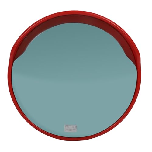 Aramox 24 Zoll Weitwinkel Blind Spot Gebogener Verkehrsspiegel ABS Sicherheitsspiegel für den Parkplatz Auffahrtsicherheit für Garage (Outdoor-Typ (Säulenrohrdurchmesser: 60-72 mm) von Aramox