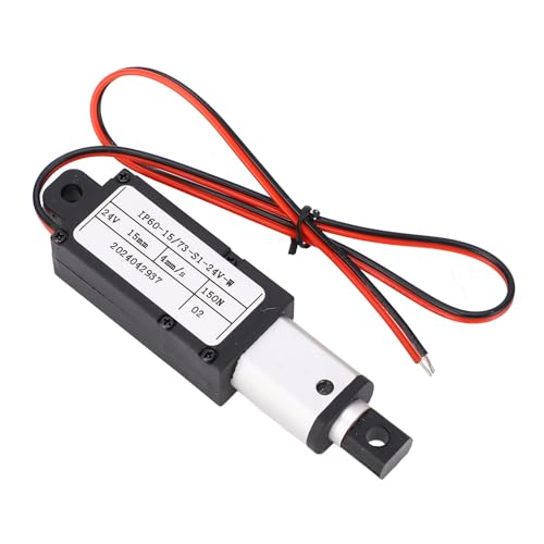 Aramox 24V Mini Linear Aktuator Kompakt Teleskopbewegungsantrieb für Roboterstaubsauger Industriemaschinerie - Aluminium -Abs von Aramox
