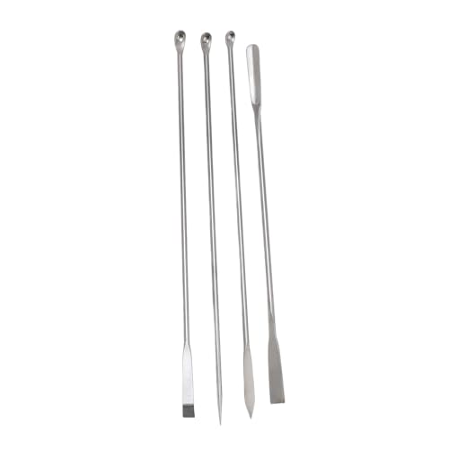 Aramox 4 Stück Labor-Spatel-Set 304 Edelstahl-Mikro Löffel Zum Mischen mit Aufbewahrung Tasche Aramox 4 Stück Labor-Spatel-Set 304 Edelstahl-Mikro Löffel Zum Mischen mit Aufbewahrung Tasche von Aramox