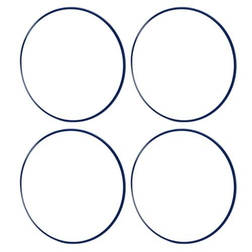 Aramox 4pcs 16 Zoll Rad Rand Protektor Wheel Kante Trim Protektor Ring L Formrad Randschutz Aluminiumlegierung Universal Passform mit Selbstklebendem Design für Autoräder (Blue) von Aramox