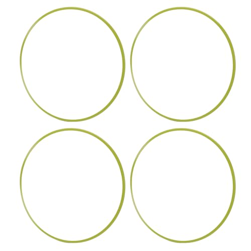 Aramox 4pcs 16 Zoll Rad Rand Protektor Wheel Kante Trim Protektor Ring L Formrad Randschutz Aluminiumlegierung Universal Passform mit Selbstklebendem Design für Autoräder (Leuchtendes Grün) von Aramox