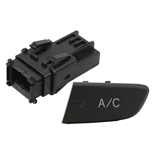 Aramox A/C-Drucktastenschalter, Klimaanlagen-Wechselstromschalter-Druckknopf mit Kappe 6554KX Ersatz für Citroen C1 2005-2014 von Aramox