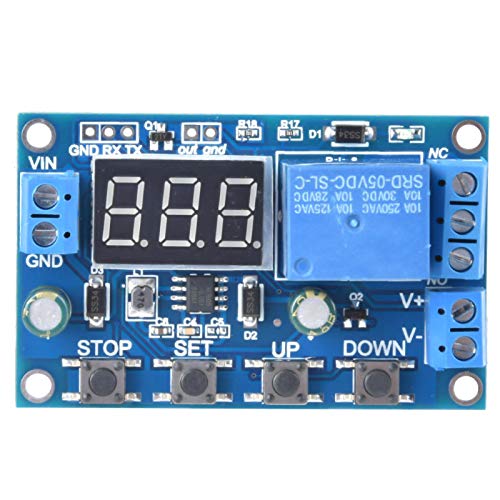 Aramox Batterieladeplatine, DC 6~40V Überlade- und Unterspannungsschutzplatine Timing Lade- / Entladeschutz von Aramox