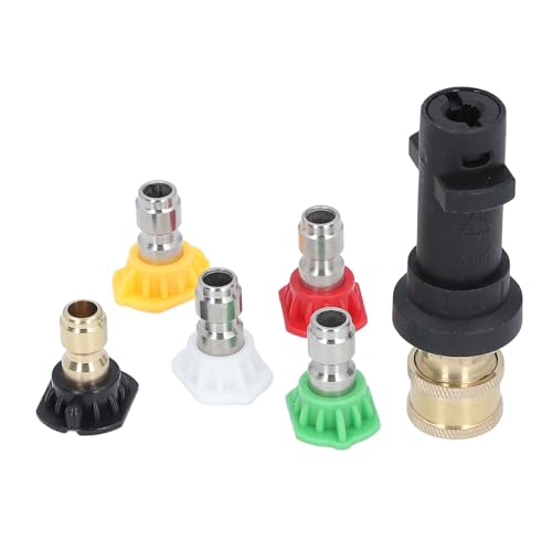 Aramox DRUCKLITSHEHER -ADAPTER -KIT Einfach zu Verwenden für Karer K2 K3 K4 K5 K6 K7, ABS Messingmaterial 2000 Psi Druckwaschsprühdüse für Hohe Waschmittel von Aramox