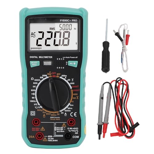 Aramox Digitalmultimeter, 2000V Digitalmultimeter mit Intelligenter Anti-Brennfunktion für den Test von Widerstandswerten, Dioden und Transistoren. Aramox Digitalmultimeter, 2000V Digitalmultimeter mit Intelligenter Anti-Brennfunktion für den Test von Widerstandswerten, Dioden und Transistoren. von Aramox
