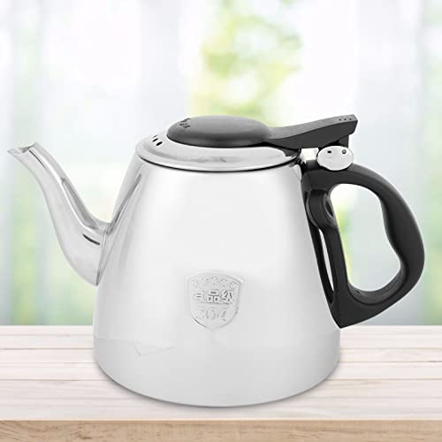 Aramox Edelstahl 1,2 L Wasserkessel Kochtopf für Teegetränk, Induktionsherd, Silber mit Hoher Effizienz, Schnelles Kochen von Aramox