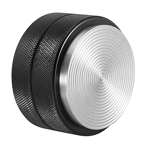 Aramox Edelstahl -Kaffeemausmanips 51 -mm Presswerkzeug Schwarz, Fest und Robust für Zuhause, Büro mit Einfacher Reinigung und Glänzendes Design, Vielseitiger Gebrauch (schwarzer Faden unten) von Aramox