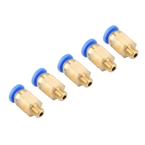 Aramox Edelstahl Pneumatic -Anpassung, Schnellbaugruppen -Verschleiß Resistenter Stecker mit PU Schlauch Nylonrohr, Kompatibel mit 3D Druckern und DIY Projekten Kompatibel von Aramox