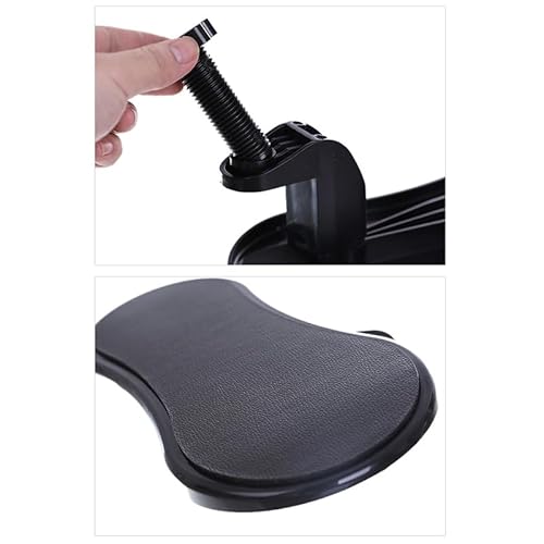 Aramox Einstellbare Computerarmruhe, Mehrzweckdesign, Verbesserter Komfort, Einfache Arbeitserfahrung, Premium -Materialien, Vielseitige Anwendung, Rotierbare Computerarmruhe, Komfortabel (BLACK) von Aramox