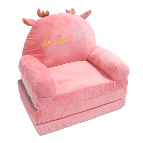 Aramox Faltbare Sofa Niedliche Cartoon -Design Tragbare und Langlebige Lounge -Couch für Kindergärten und Schulen (Falten in Zwei Hälften) (Falten in Dritteln) von Aramox
