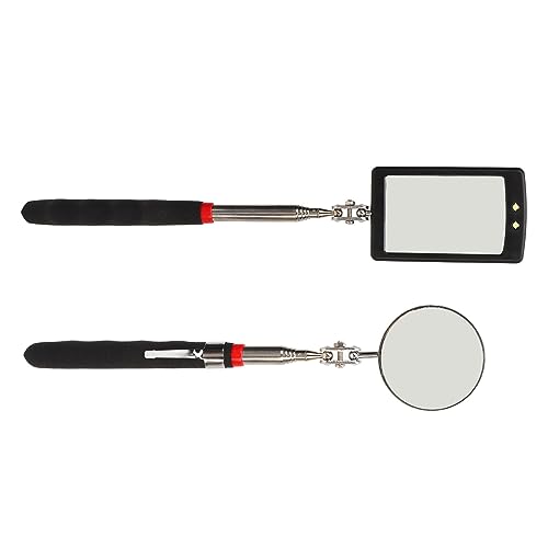 Aramox Flexible, Versenkbare Teleskopinspektionspiegel LED LELLED Handliches Werkzeug für Automobil -Workshop Enge Räume Leckerkennung Quadratische Runde Spiegel Aramox Flexible, Versenkbare Teleskopinspektionspiegel LED LELLED Handliches Werkzeug für Automobil -Workshop Enge Räume Leckerkennung Quadratische Runde Spiegel von Aramox