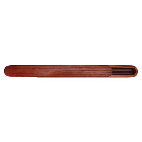 Aramox Hölzerne Küstenstäbchen mit Box Tragbarer Japaner -Stäbchen für Reisen Heimrestaurant mit Pull Out Box Traditionelles Design 22,5 Cm (Zeichnen Sie dunkle Stäbchenkasten + Essstäbchen) von Aramox
