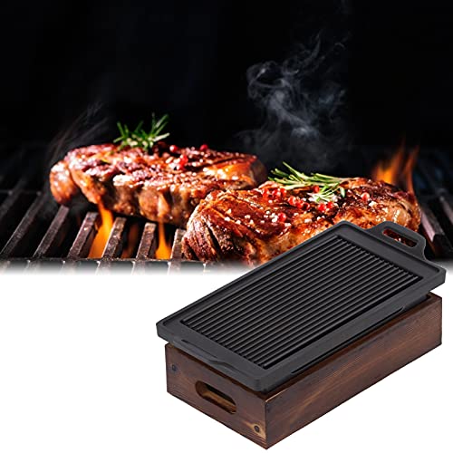 Aramox Holzkohlegrill, Rauchfreie Tischgrillplatte für den Außenbereich, Antihaftbeschichtetes Grill-Backblech für Camping, Wandern, Picknicks, Reisen von Aramox