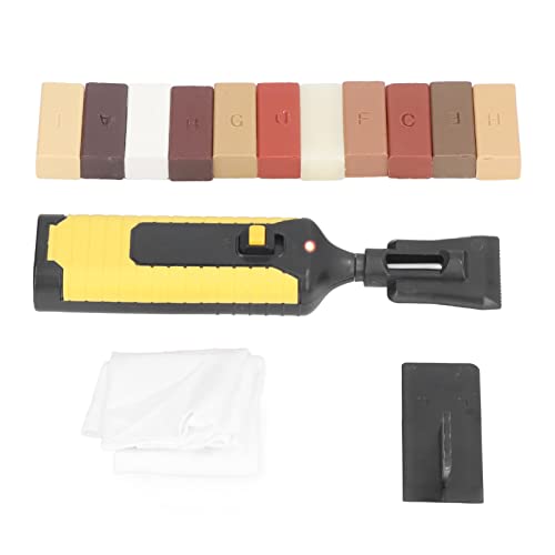 Aramox Holzmöbel Crack Reparaturset, Langlebiger ABS -Bodenreparaturen mit 11 Farbwachsblöcken und Elektrischer Heizstift für Holzböden und Möbelreparaturen Aramox Holzmöbel Crack Reparaturset, Langlebiger ABS -Bodenreparaturen mit 11 Farbwachsblöcken und Elektrischer Heizstift für Holzböden und Möbelreparaturen von Aramox