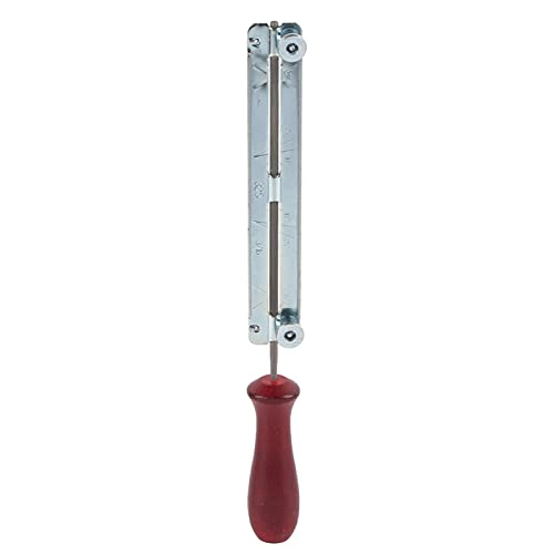 Aramox Kettensägenanmeldung, Dateikit mit Hartholzhandle Schnelles Schärfen und Genau für die Meisten Ketten, Leitplatte Enthalten (4.8MM) von Aramox