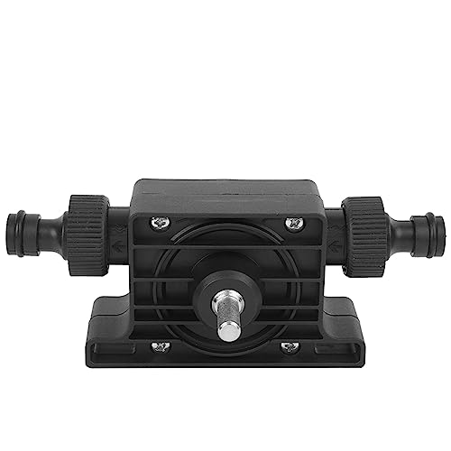Aramox Kompakte Elektrobohrpumpe, Handransferpumpe mit Abnehmbarem Einlass und Auslass, Tragbar und Leicht, Leicht zu Bedienen mit Elektrobohrer, für Wasser, Abwassertransport. (Schwarze Ölpumpe) von Aramox