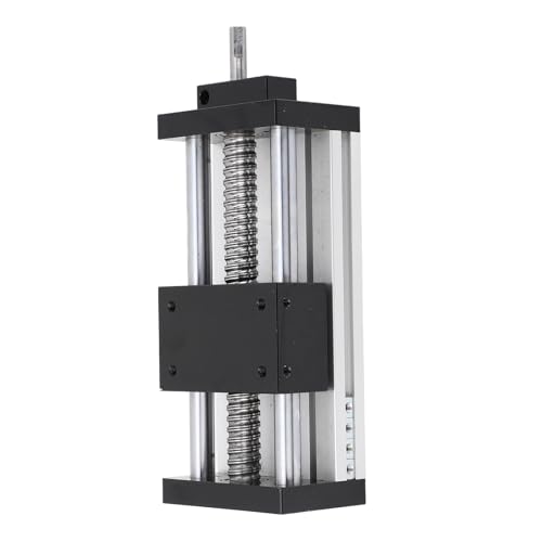 Aramox Lineare Bühne der Schiebung - Zuverlässige 100 -mm Hub Handbuch Linear Schienenschiebetisch mit Handrad Geeignet für Verschiedene Anwendungen von Aramox