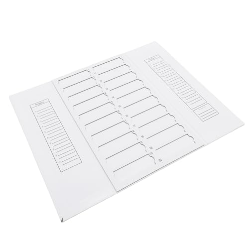 Aramox Mikroskop -Schleif -Organizer -Tablett mit 20 Beschrifteten Steckplätzen und Einfacher Folienzugriff, Stapelbares Design, Carboard Construction, Clear -Slide -Identifikation für Aramox Mikroskop -Schleif -Organizer -Tablett mit 20 Beschrifteten Steckplätzen und Einfacher Folienzugriff, Stapelbares Design, Carboard Construction, Clear -Slide -Identifikation für von Aramox