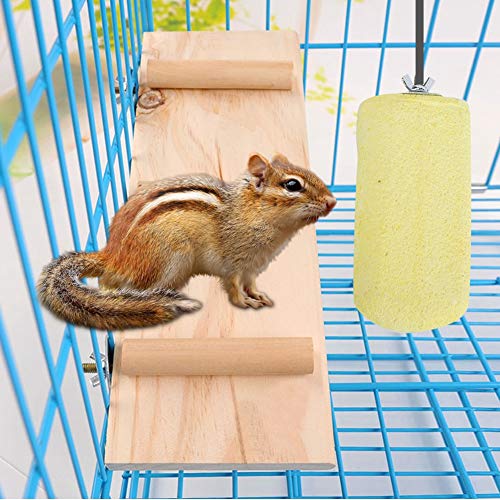 Aramox Papagei Vogelspielzeugständer Schleifstein Sicheres Material Sicheres Fixierung Praktische Spielzeugjagdentwicklung Geeignet für Verschiedene Vögel Papageienschleife Stein von Aramox