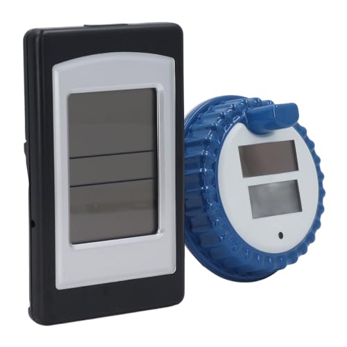 Aramox Pool -Thermometer Solar Angetriebener IPX8 -Wasserdichte mit Innentemperaturfeuchtigkeitsmonitor für Schwimmbäder Spas Hot Tubs Aquarien von Aramox