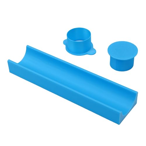 Aramox Runde Kuchen -Pop -Schimmelpilzschneider, Tablettset für Backkekse, DIY -Desserts und -partys, PP -Form mit Tablett, Backform -Set für Zuhause, Geburtstagsfeiern, Hochzeit (BLUE) von Aramox