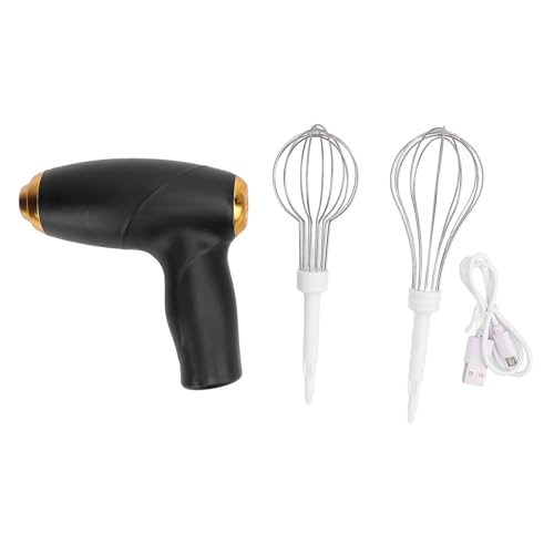 Aramox Schnurloser Handmixer USB Wiederaufladbare Tragbare Handheld Electric E -Whisk Eggin Zum Mischen von Backkochen (BLACK) von Aramox