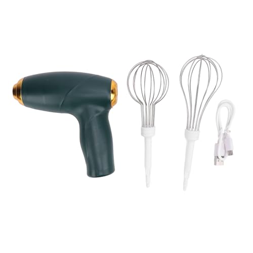 Aramox Schnurloser Handmixer USB Wiederaufladbare Tragbare Handheld Electric E -Whisk Eggin Zum Mischen von Backkochen (GREEN) von Aramox