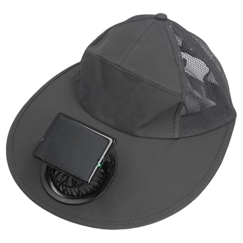 Aramox Solar -Fan -Hut, USB Mens Mesh Baseballhut mit Fan Ultra Violet Safety Solar Baseball Cap Zum Angeln, Camping, Mount Climbing Aramox Solar -Fan -Hut, USB Mens Mesh Baseballhut mit Fan Ultra Violet Safety Solar Baseball Cap Zum Angeln, Camping, Mount Climbing von Aramox