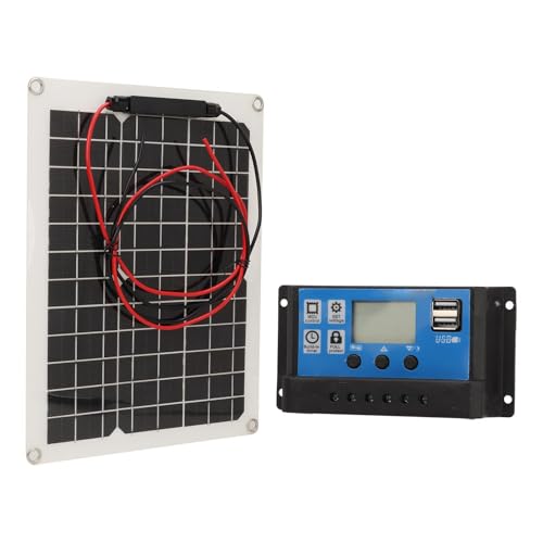 Aramox Solar Panel Kit 15W DC 12V 24 V Hocheffizienz mit 50A -Controller Ideal für Outdoor -Aktivitäten und Camping von Aramox