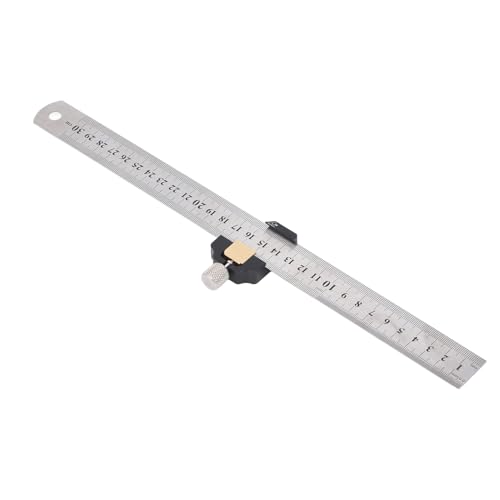Aramox Stahl Herrscher Premium 30 Cm Scribing Stahl Herrscher für Workshop -Verbesserungen Edelstahlmessing US von Aramox