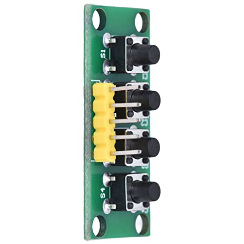 Aramox Tastaturmodul mit 4 Unabhängigen Tasten, Robuster PCB, Einfach zu Installieren, für Projektexperiment für Studienklassen -Designabschlüsse von Aramox