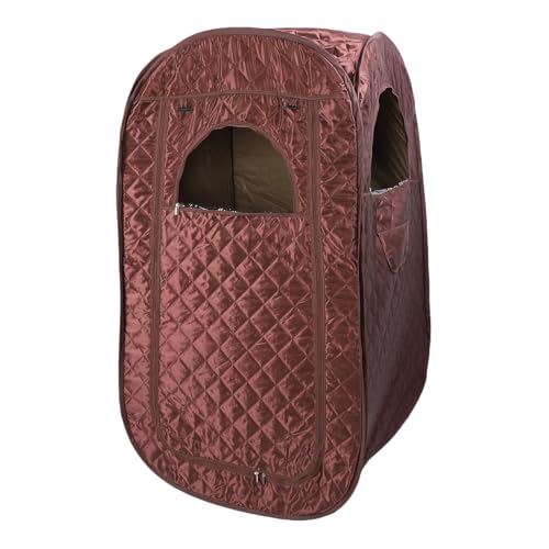 Aramox Tragbare Sauna Box 4.76ft Faltbares Ganzkörper -Dampf -Sauna -Zelt mit 3L -Dampfmaschinen Fernbedienung Klappstuhl für die Entspannung zu Hause (EU -Stecker 220 V) von Aramox