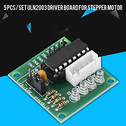 Aramox ULN2003 Stepper Motor -Treiber, Kompaktes 4 -Phasen Modul mit Hohem Power Chip und Visualstatusindikatoren für Robotik und Projekte von Aramox