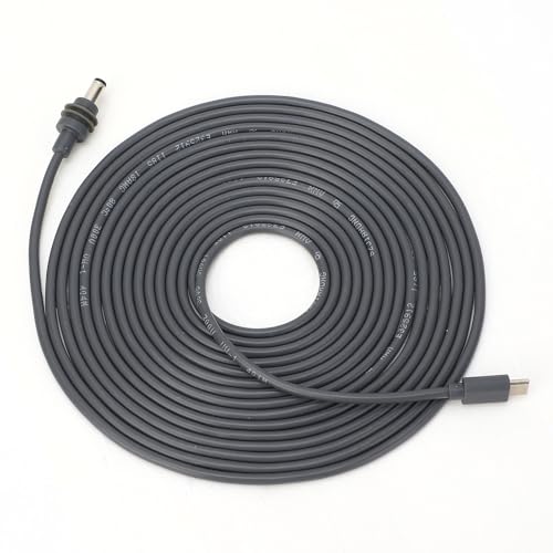 Aramox USB C auf-DC-Stromkabel für Mini-Parabolantenne, 100 W, Typ-C-Eingang auf Wasserdichte Buchse, Ladekabel, Passend für 65-W-PD-Quelle (2m/6,56ft) von Aramox