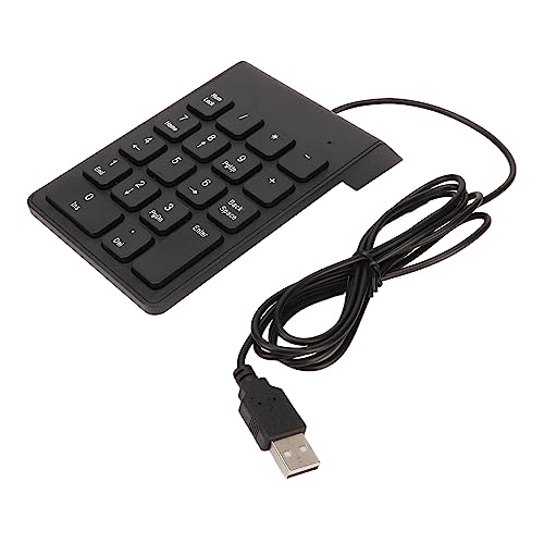 Aramox Wired Number Pad 18 Tasten USB Numeric -Tastatur Plug and Play Stuhl Tiping Numeric -Tastatur für PC -Laptop -Desktop (1PC) von Aramox