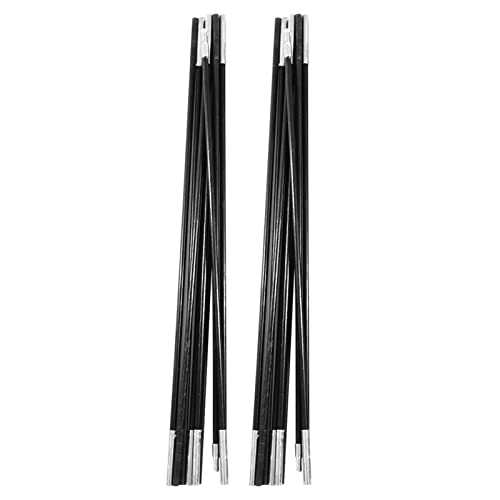 Aramox Zeltstangen Zeltunterstützungsstange Einstellbare Zeltpolen 2 PCs 4,9 M Glasfaser -Markise -Stützstange mit 9 Abschnitten für das Camping Picknick Im Freien Im Freien von Aramox