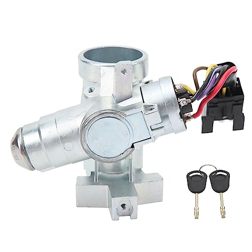 Aramox Zündschlossschalter, Lenkrad-Zündschlossgehäuse 1053774 Zündschloss mit 2 Schlüsseln für TRANSIT MK3 MK4 MK5 von Aramox